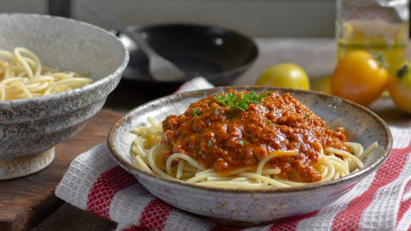 Sauce à spaghetti traditionnelle