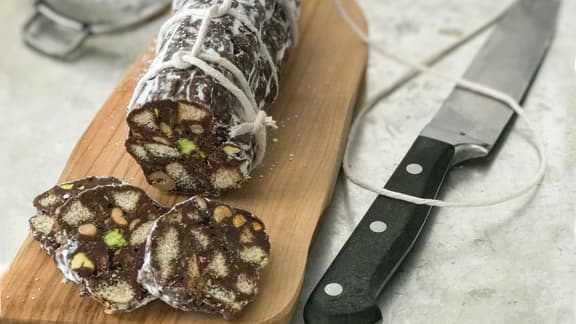 Chocolat façon salami