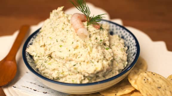 Mousse de crevettes à l’aneth et au citron