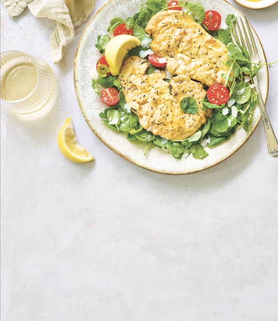 Escalopes de poulet poêlées
