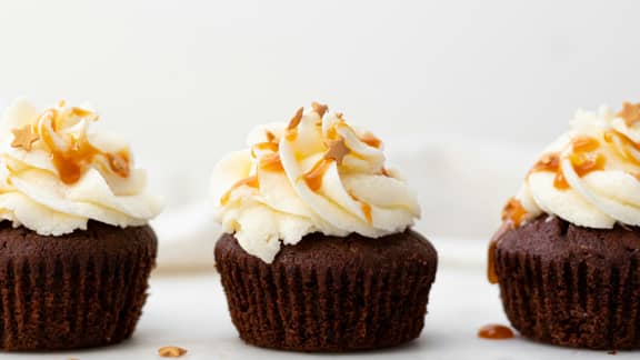 Cupcakes au chocolat et glaçage au beurre