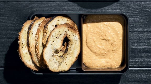 Tartinade aux poivrons rouges et au tofu