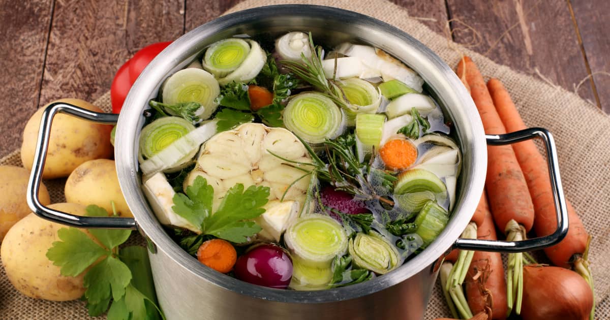 Recette de bouillon de légumes