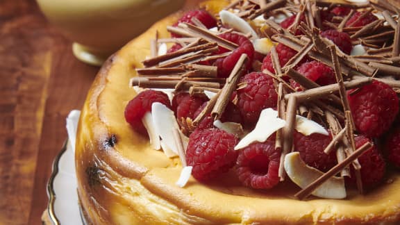 Gâteau au fromage Whippet aux framboises