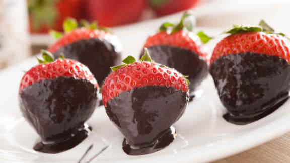 Fraises au chocolat