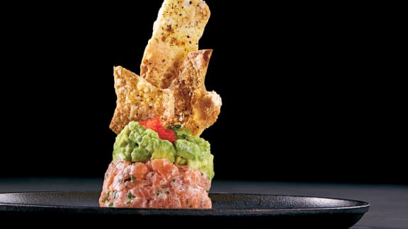 Tartare de saumon à l'avocat