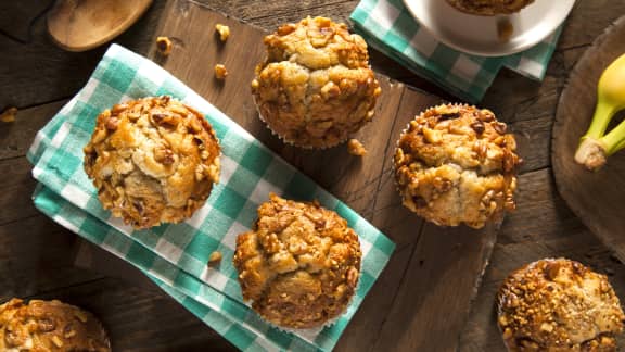 les meilleurs muffins aux bananes au monde