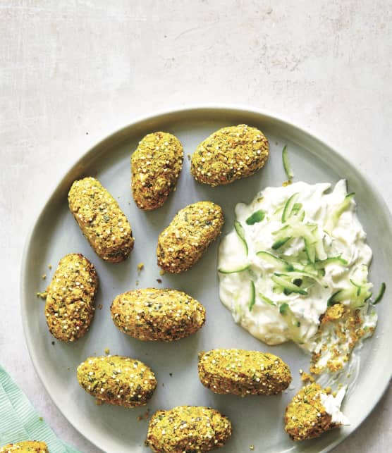 Falafels de carottes, quinoa et basilic