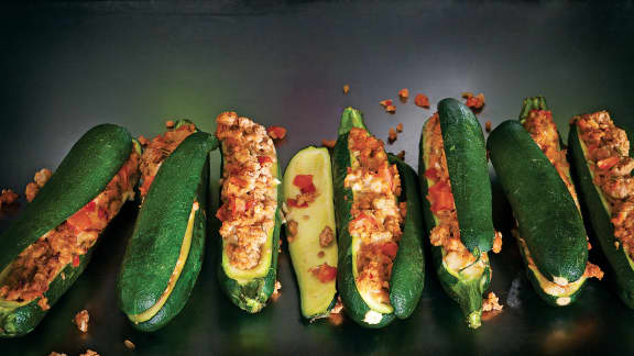 Zucchinis farcis