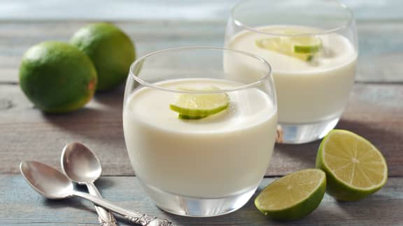 Panna cotta à la lime