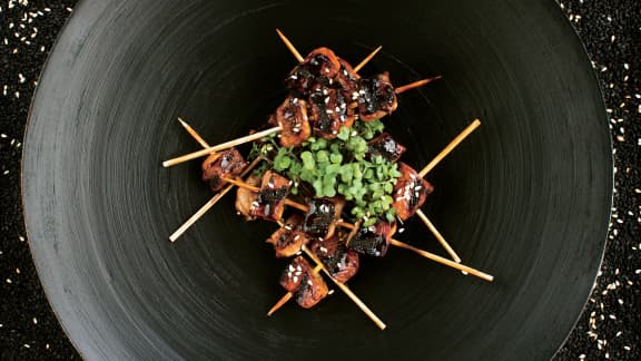 Mercredi : Brochettes de porc yakitori