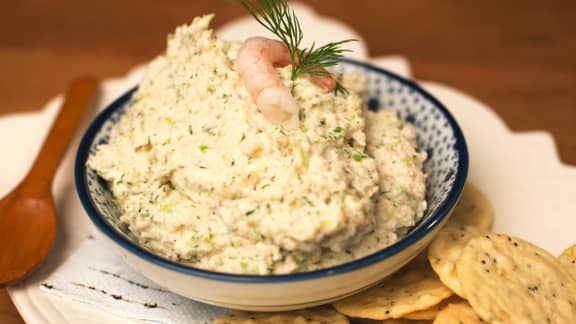 Mousse de crevettes à l’aneth et au citron