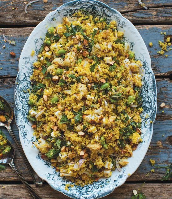 Salade de quinoa et de chou-fleur rôti