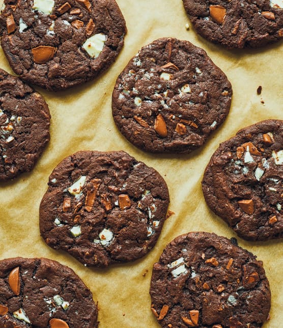 Biscuits triple chocolat