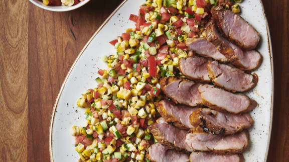 Mercredi : Filet de porc et salsa de maïs grillé