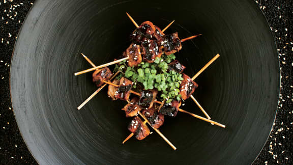 Brochettes de porc yakitori