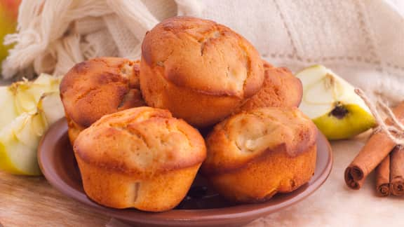 Muffins aux pommes et aux épices