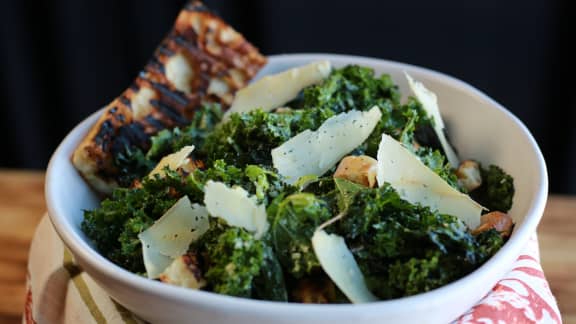 Mercredi : Salade césar de kale