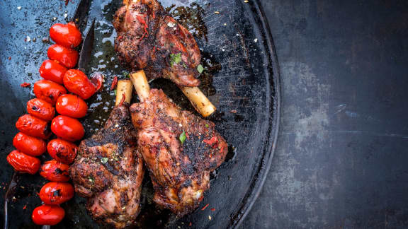 Agneau barbecue à la marocaine