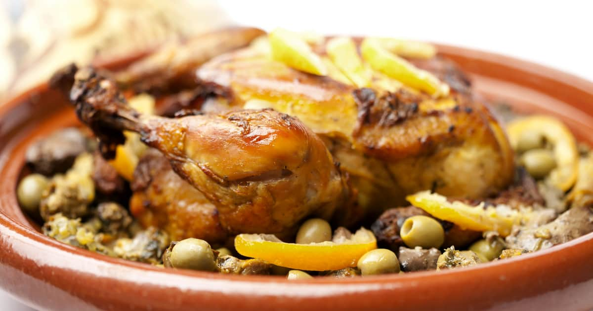 Tajine de poulet et olives