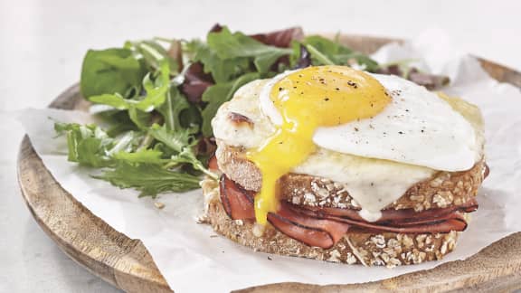 Croque-madame au jambon