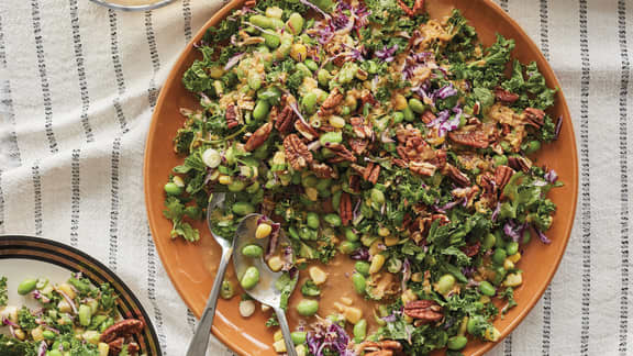 Dimanche soir : Salade croustillante aux edamames