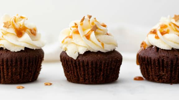 Cupcakes au chocolat et glaçage au beurre
