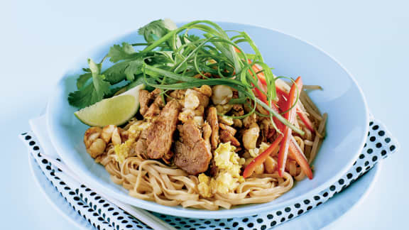 Pad thaï au porc