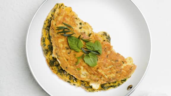 Omelettes aux herbes