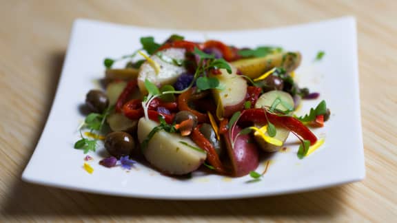 Salade de pommes de terre méditerranéenne