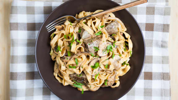 Foie d’agneau façon Stroganoff