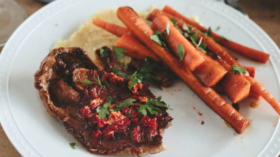 Steak d'agneau de Hugo Saint-Jacques