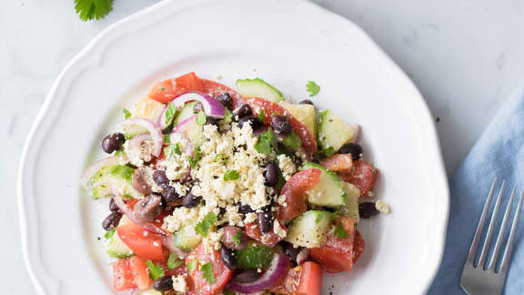 Mardi : Salade grecque protéinée au tofu