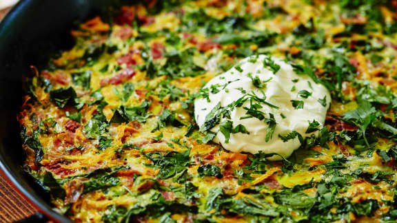 Frittata à la patate douce