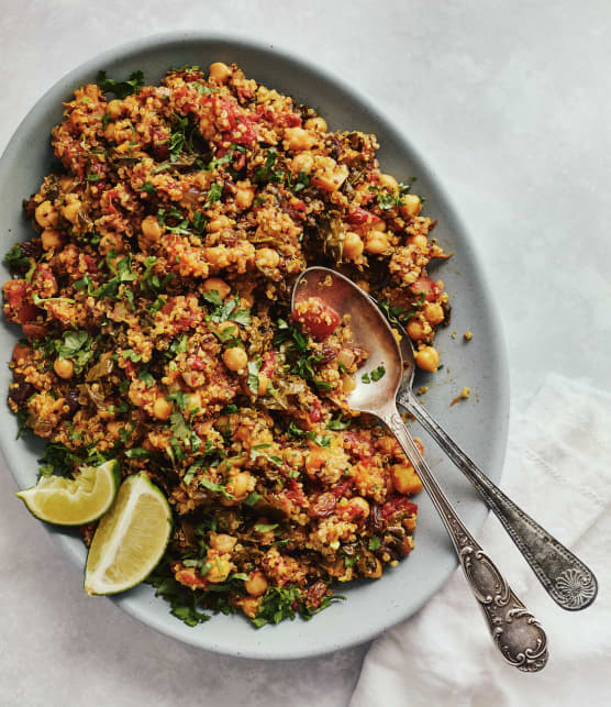 Casserole one pot de quinoa aux légumes épicés