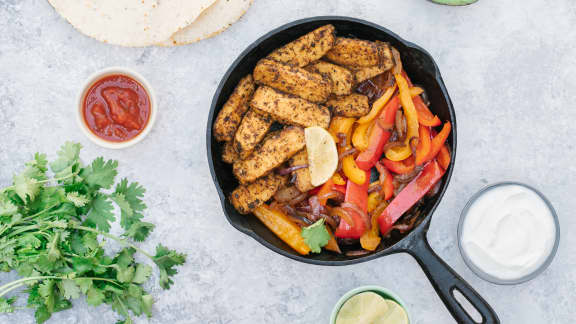 Fajitas de tempeh