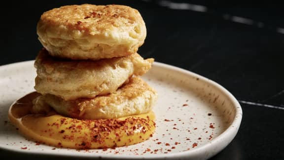 Crab cake, mayonnaise épicée