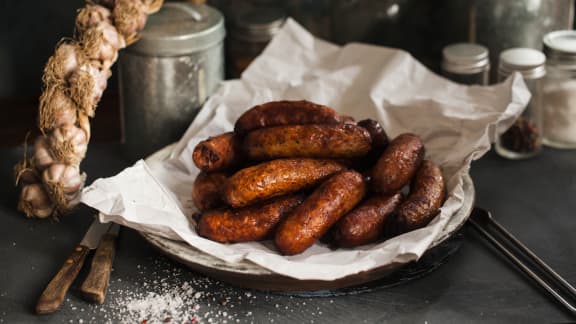 Saucisses végétariennes aux bleuets