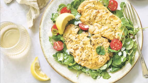 Vendredi : Escalopes de poulet poêlées