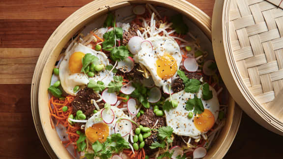 Bol style Bibimbap au boeuf coréen