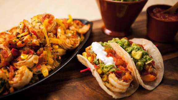 Tacos aux crevettes