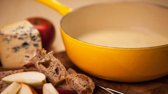 Vendredi : Fondue au fromage bleu