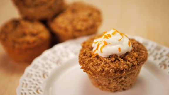 Muffins à la courge spaghetti et au miel