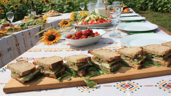 Vendredi : Sandwich au végépâté et au fromage