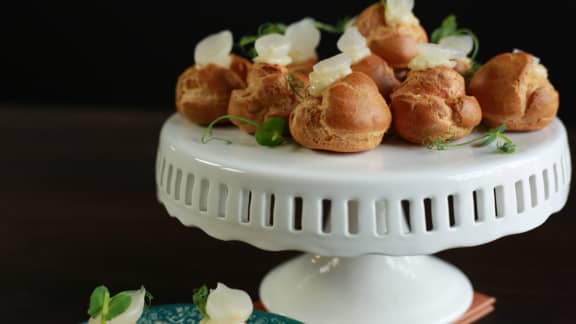 Gougères façon fondue au fromage