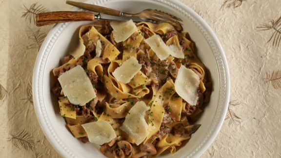 Pappardelle façon Stroganov