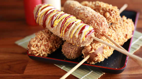 Mardi : Hot-dog coréen frit