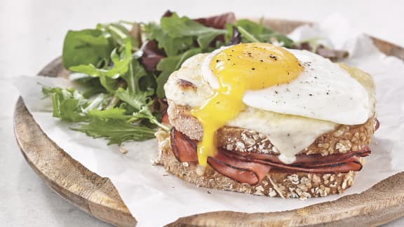 Croque-madame au jambon