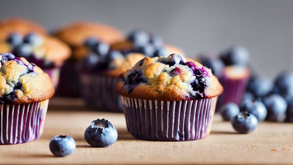 muffins aux bleuets d'Élise