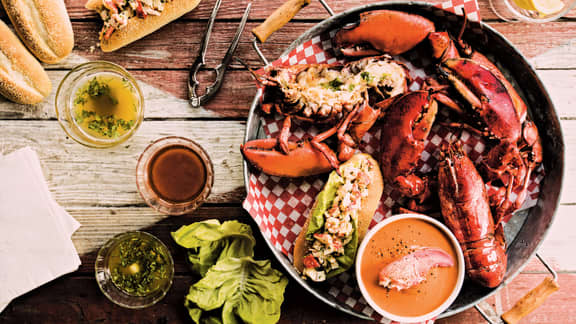 Samedi soir : Homard grillé et sa trilogie de beurres